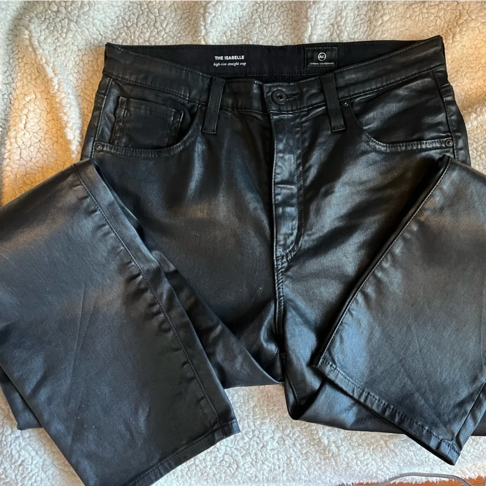 Adriano Goldschmidt “The Isabelle” Faux black leather. Size 29R